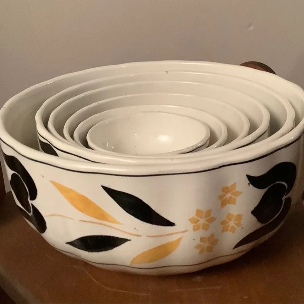 Vintage German Persian ware nesting bowl set 1950-1960